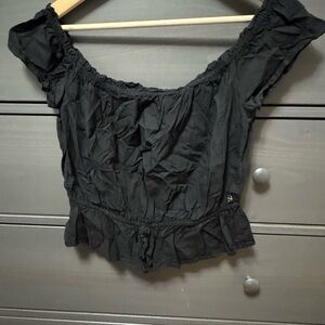 Elegant Black Off-Shoulder Top